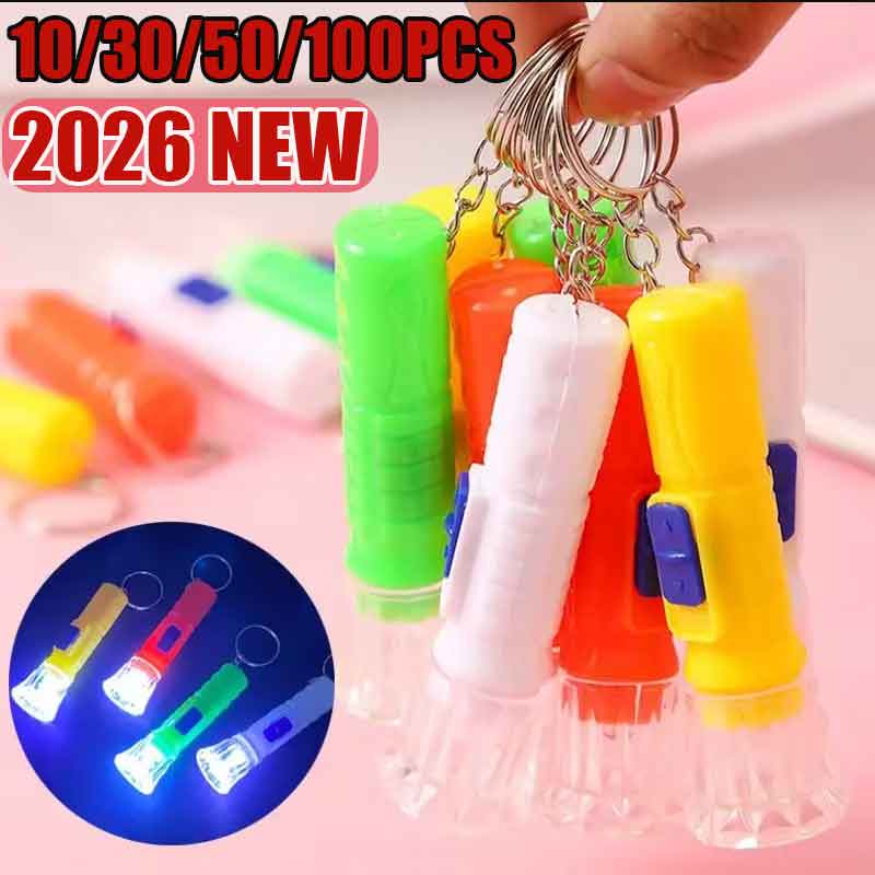 Party Games Crazy - 10/30/50/100PCS Mini Children LED Flashlight Lamp