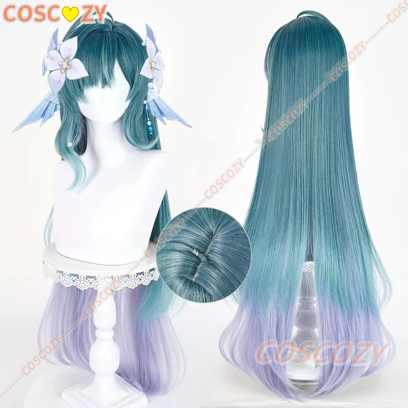 Party Games Youtube - Game Genshin impact Vodyanitsa Cosplay Wig