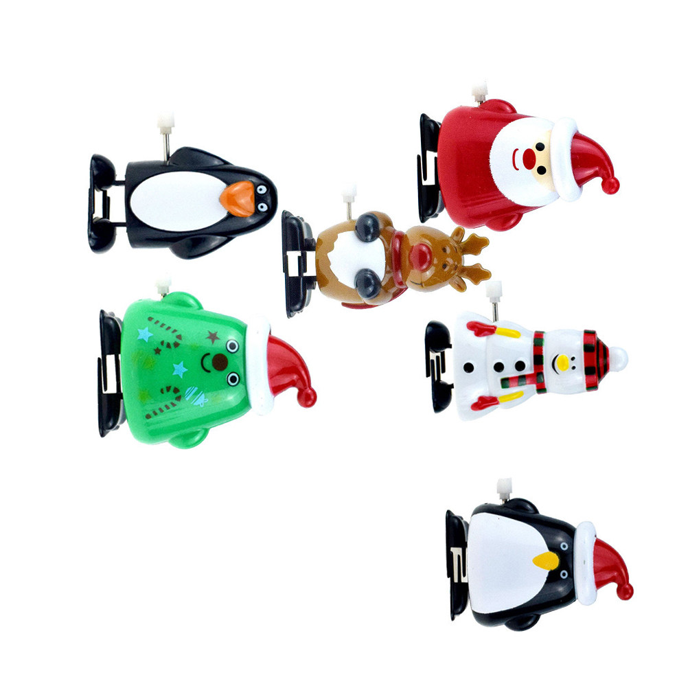 Party Games Kid Friendly - 6Pcs Christmas Clockwork Wind-Up Walking Animal