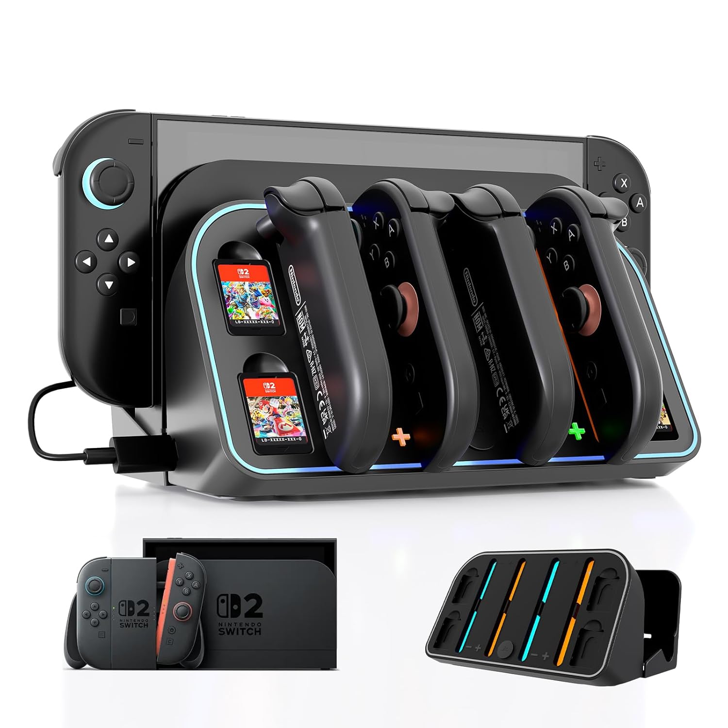 Wall Mount Charging Dock for N - Party Games Nintendo 评论和价格