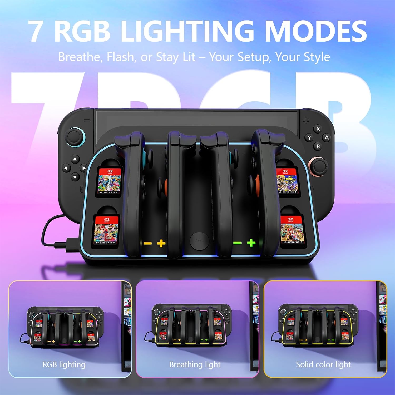 Wall Mount Charging Dock for N - Party Games Nintendo 评论和价格