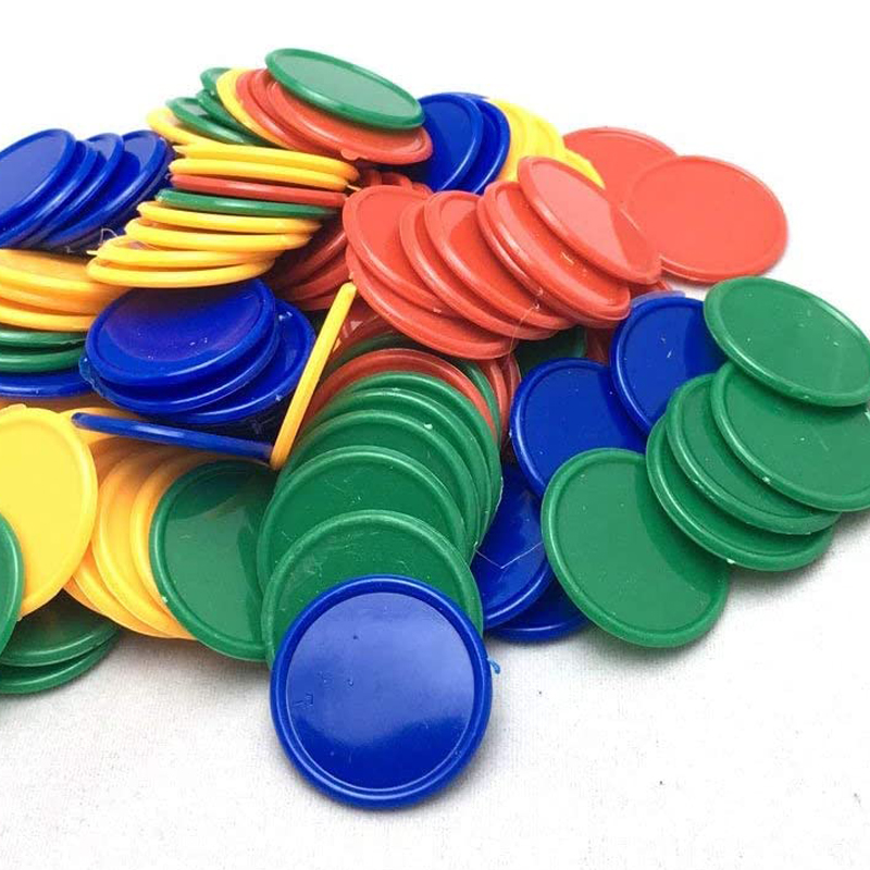 40PCS 37MM Plastic Poker Chips - Party Games Juegos De Mesa 评论和价格