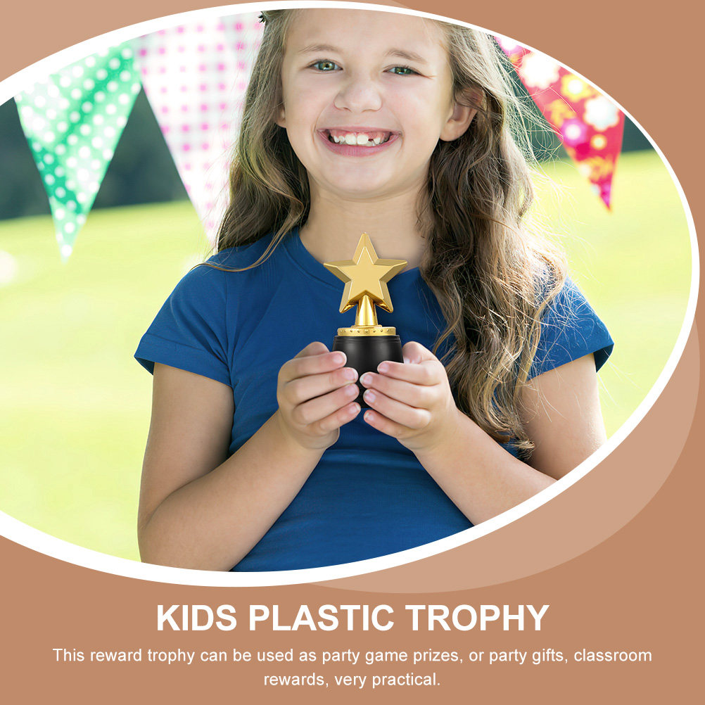 5Pcs Kids Star Trophy Plastic  - Party Games Kids 评论和价格