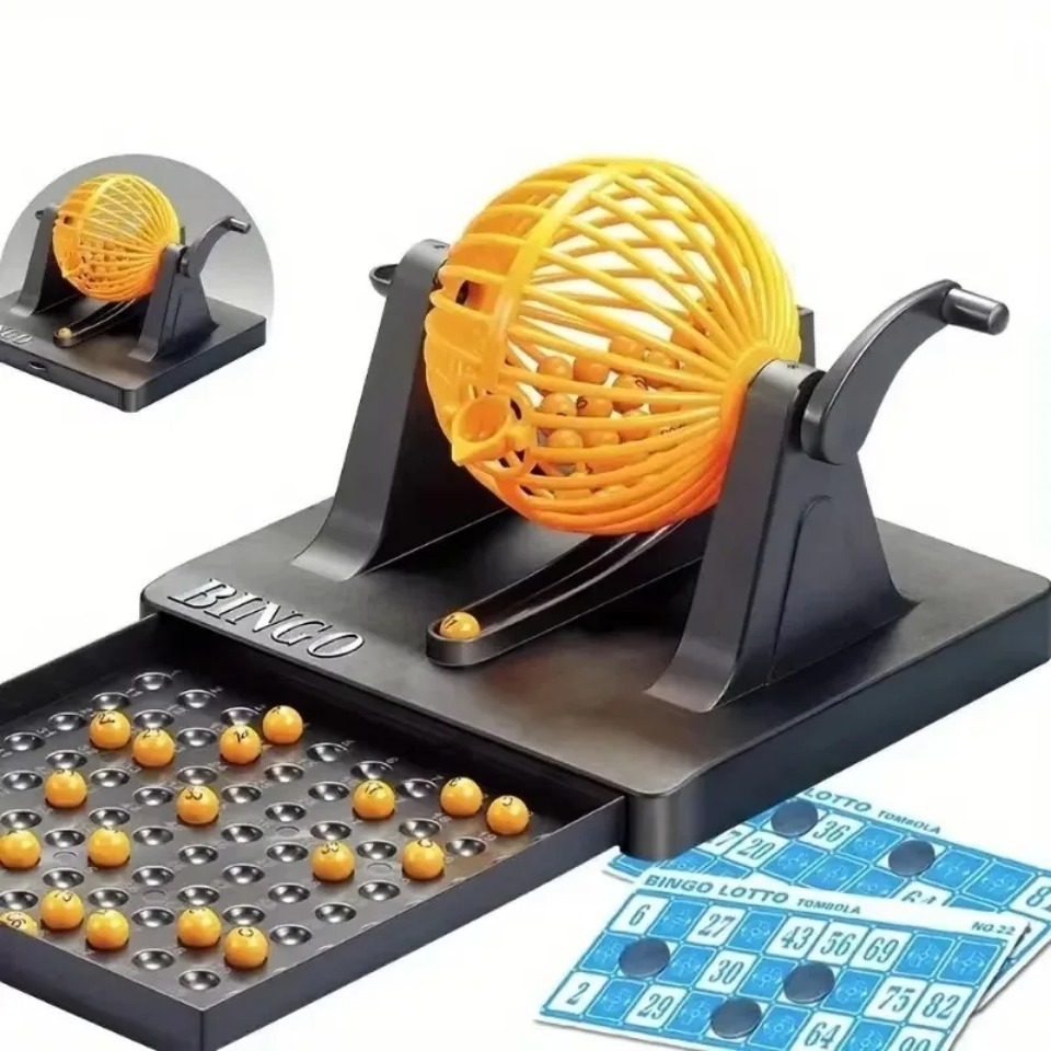 Deluxe Bingo Game Set with Cag - Party Games Juegos De Mesa 评论和价格