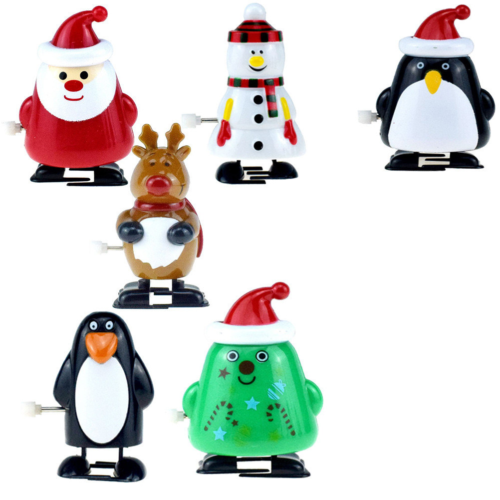 6Pcs Christmas Clockwork Wind- - Party Games Kid Friendly 评论和价格